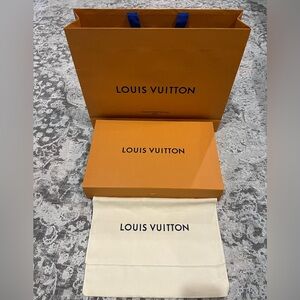 Louis Vuitton Orange Shopping Bag,
Box and Dust Bag Set